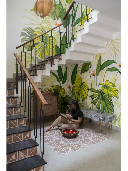 The Mathrukrupa staircase featured in a design publication.
