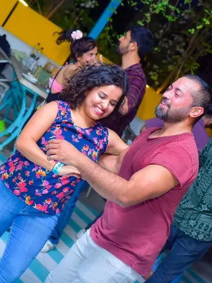A sweet and gentle connection between two dancers.