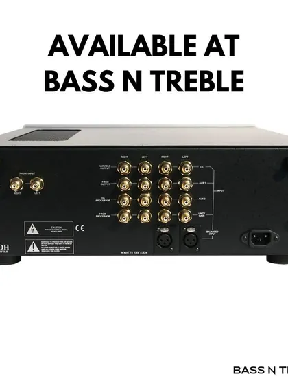 The Pharaoh II is a true "one-box" solution, featuring a user-adjustable phono stage for turntables, a home theater bypass, and a powerful headphone circuit. It’s a versatile amplifier made in the USA for the serious music lover.