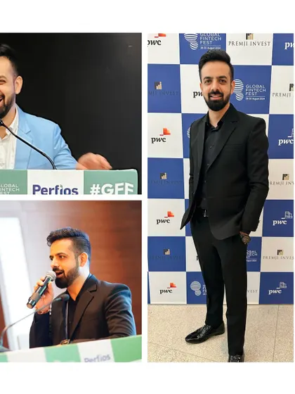 A mix of professional portraits and on-stage shots from my time hosting at the Global Fintech Fest.