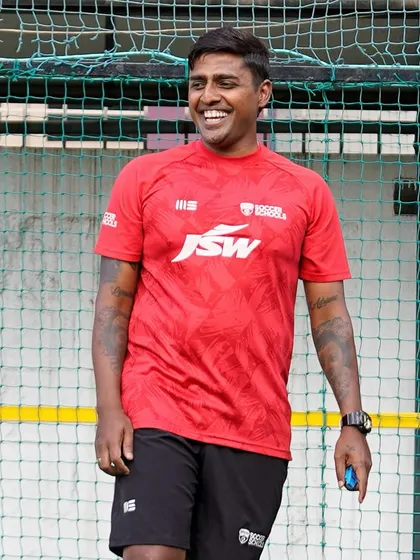 A smile from Coach Rino Anto shows the passion and enjoyment our coaches bring to every session. We believe that a positive attitude is contagious and essential for learning.