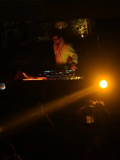 A shot of me at the console, with a single spotlight on me. A reminder that progress is more important than perfection.