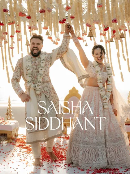 An explosion of happiness after the Varmala ceremony. The couple's expressions of pure joy are what I live to capture.