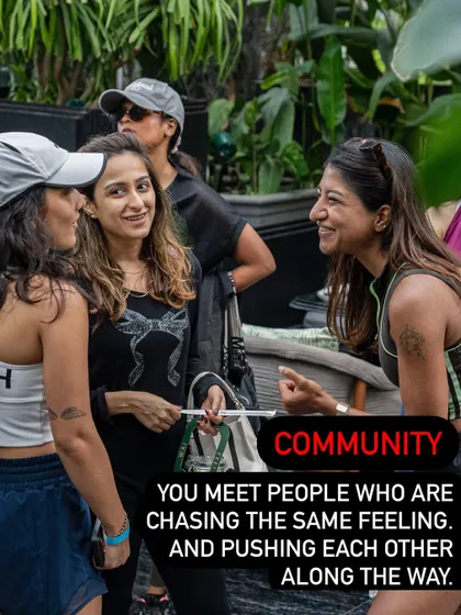 In our runner's club, you meet people who are chasing the same feeling and pushing each other along the way.