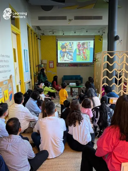 At our Max Towers campus, families gather for the End-of-Year Celebration. Watching a slideshow of their children's adventures and growth is a powerful, emotional moment for our parent community.