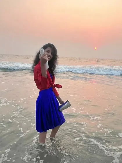 Our flair girl enjoying a moment on the beach in Goa, shaker in hand. Our passion for bartending goes with us everywhere.