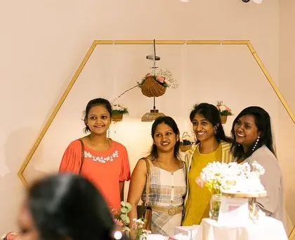 Capturing happy moments at the exhibit. It's a celebration of creativity, community, and of course, beautiful pottery.