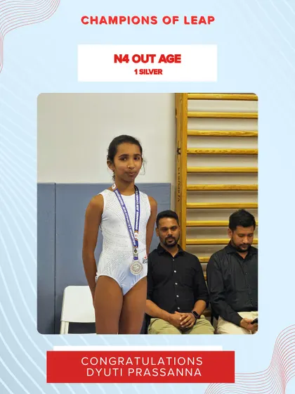 Congratulations to Dyuti Prassanna on her silver medal. We celebrate her hard work and every little victory along the way.