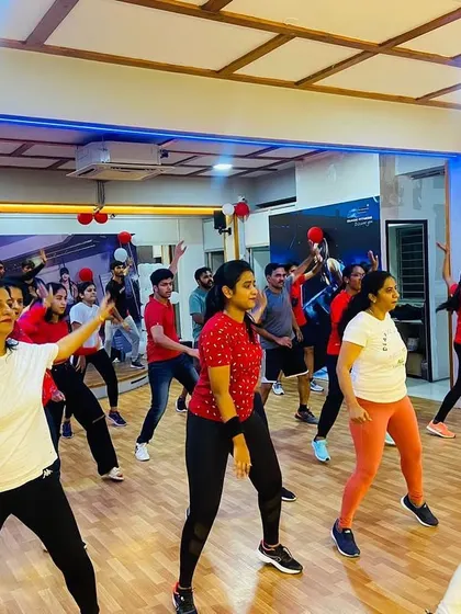 Scenes from our Christmas Eve fitness party. We love to combine celebrations with a good workout.