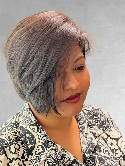The long and short of it. A versatile and chic short haircut.