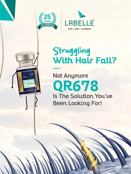 Don't struggle with hair fall any longer. QR678 is the innovative, non-surgical solution you've been looking for. This treatment is designed to rejuvenate hair from the roots, helping you regain thick, healthy hair.