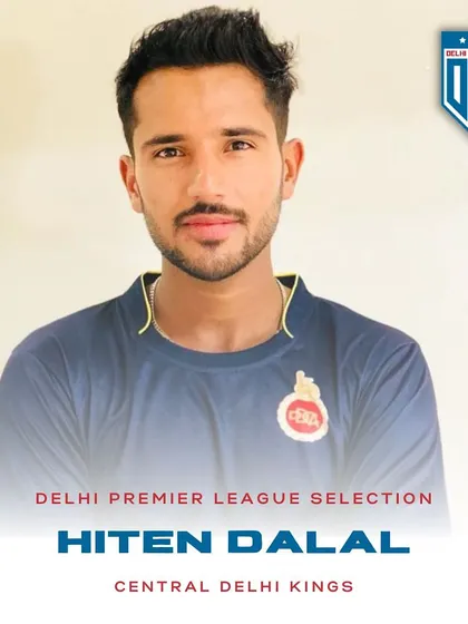 Proud to announce that our seasoned batsman Hiten Dalal was selected for the Central Delhi Kings in the Delhi Premier League.