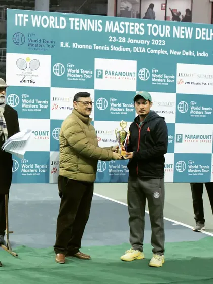 Taking home the finalist trophy in the 35+ event at the ITF Masters 400 in New Delhi. Every tournament is a learning experience, whether it's a win or a hard-fought final.
