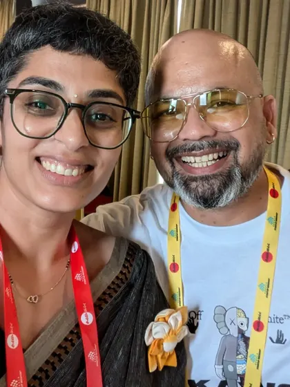 Connecting with fellow creators and entrepreneurs at Huddle Global. These interactions are what make events memorable and impactful.
