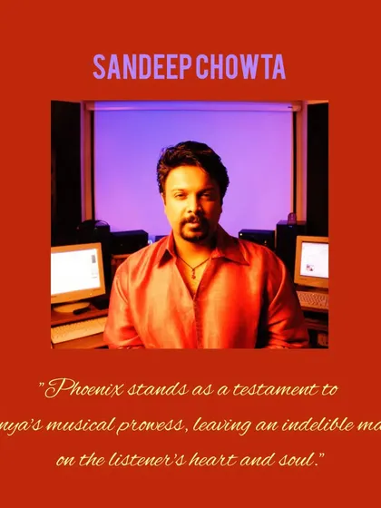 Incredible praise for "Phoenix" from the legendary Sandeep Chowta. He called my singing ability "extraordinary" and the song a testament to my musical prowess.