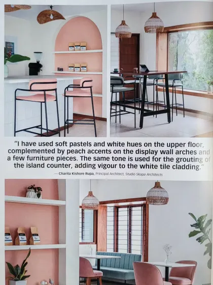 Duplicate of image 53, showing the feature on Kana Cafe's pastel interior.