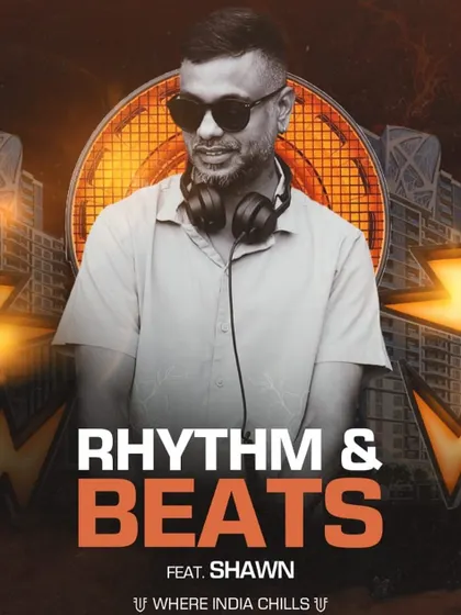 This is the kind of energy I bring. This event poster for 'Rhythm & Beats' captures the high-octane vibe you can expect when I'm on the decks, ready to make it an unforgettable night.