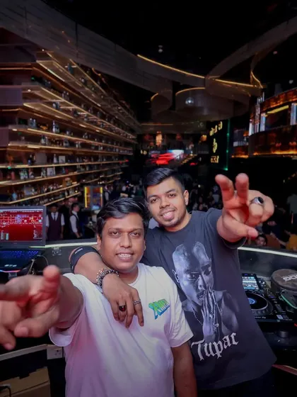 Another shot with DJ Dylan at Shiloh. We're a team, and when we get together on the decks, the energy is always electric.