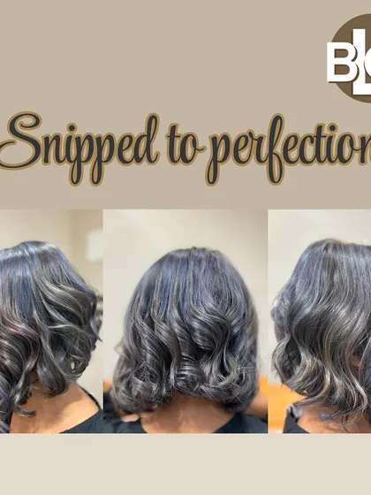 Snipped to perfection. This chic ash grey bob is a modern and sophisticated look, showing how color can elevate a classic haircut.