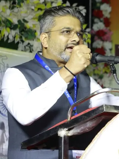 A close-up from my speech, emphasizing that education is the most powerful weapon to change the world.