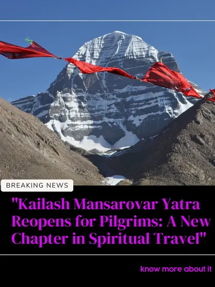 Breaking news for spiritual travelers: the Kailash Mansarovar Yatra has reopened for pilgrims, marking a new chapter for this sacred journey.