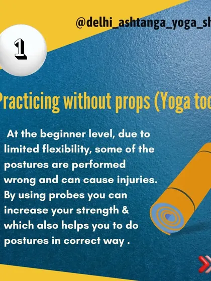 A common mistake for beginners is practicing without props. Yoga tools help you perform postures correctly, increase your strength, and prevent injuries.