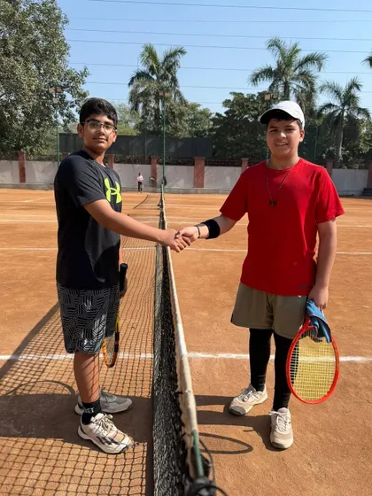 Respect for the game and the opponent. This is a common sight at our academy after every practice match and tournament game.