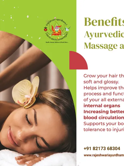 An Ayurvedic massage does more than just relax you. It improves blood circulation, helps grow thick and soft hair, and supports the function of your internal organs for overall health.
