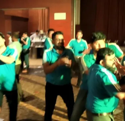 The employees of ABB showing their Kannada pride with some Tiger Dance moves. I love tailoring my sets to what the crowd loves.