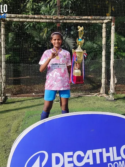 Another proud member of our champion U15 girls' team. We build confidence that extends both on and off the pitch.