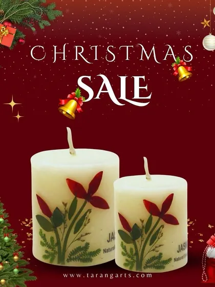 Transform your space with our handcrafted dry flower scented candles. These pillar candles combine elegant floral designs with soothing aromas to create the perfect ambiance.