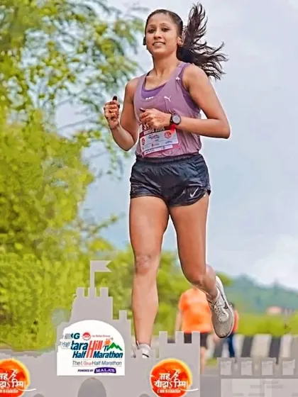 The darker the night, the brighter the stars. A powerful stride during a race, pushing through and shining bright.