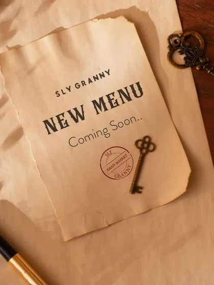 A teaser for my new menu, promising new flavors and old favorites.