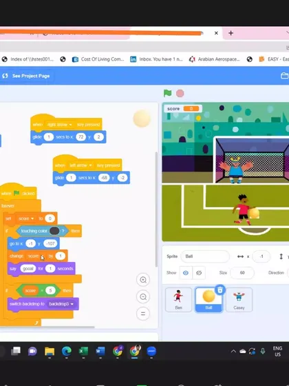 Here’s a look behind the scenes at the Scratch interface. On the left, you can see the simple, colorful drag-and-drop code blocks our students use, and on the right, you see the live football game they created. This is how we make coding visual and intuitive.