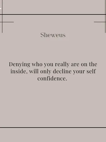 Denying who you really are on the inside will only decline your self-confidence. To love yourself is to embrace your own style fearlessly.