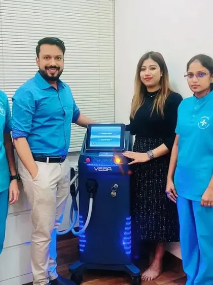 Regular staff training is a must at my clinic. Here we are training on our laser equipment to ensure we provide the best and safest service to our patients.