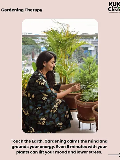 Gardening is a form of therapy. Touching the earth and tending to plants grounds your energy and has been shown to lower stress and lift your mood.