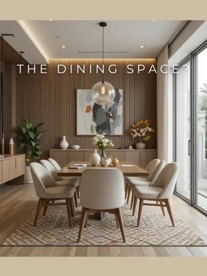 The dining space can be a comfort zone for many, a place for family gatherings and shared meals. I design dining areas to be warm and inviting, with comfortable seating and beautiful lighting.
