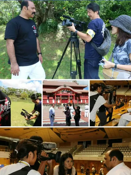 A collage of my time in Okinawa, from being interviewed by Japanese media to training in various dojos. Each visit is a deep immersion into the heart of karate.