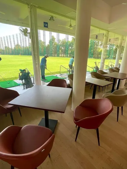 There's no better view for a meal. Our cafe seating looks directly out onto the driving range, so you can enjoy great food while watching the action.