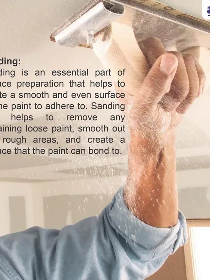 A crucial step in our process is thorough wall sanding. This ensures a perfectly smooth and even surface, which is essential for the paint to adhere properly and for achieving a professional, long-lasting finish without imperfections.