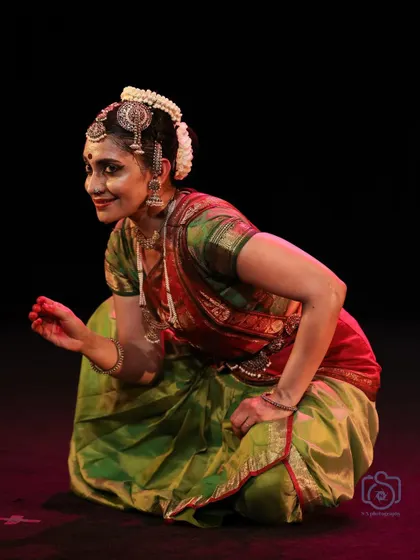A playful and teasing glance, a key element in many traditional abhinaya pieces.