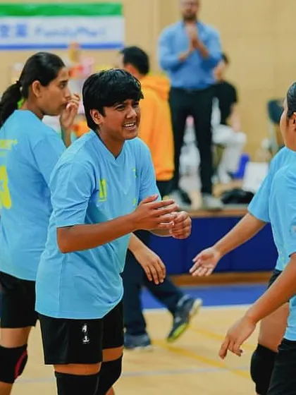 The raw emotion of competition. Our players communicating and strategizing between points, showing the mental toughness required to win a championship.