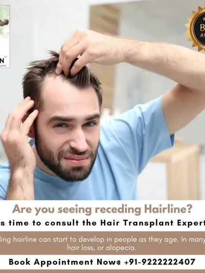 If you notice your hairline starting to recede, it could be the beginning of alopecia. Consulting an expert early is the best way to understand the cause and find an effective solution.