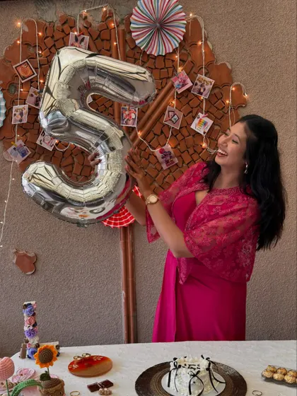 Another happy moment from the five-year celebration. I'm just so grateful to be able to do what I love every single day.
