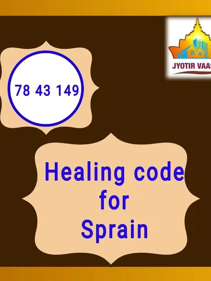 If you are dealing with a sprain, the healing code 78 43 149 can help support the healing process and reduce discomfort.