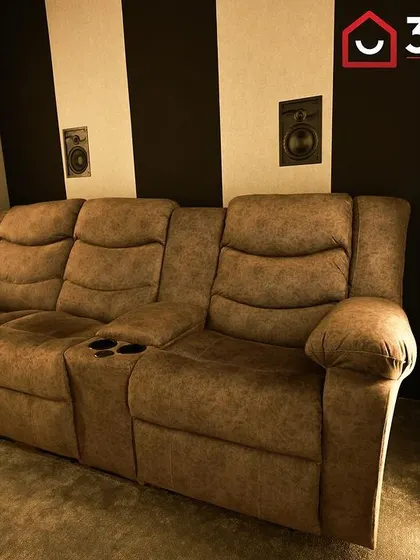 A duplicate of 108, this close-up shows the quality and comfort of the chosen recliner seating.