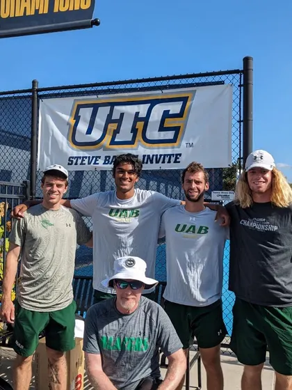 Coach Nelson with some of his players from the UAB Blazers team. His hands-on experience coaching at the college level is an invaluable resource for our aspiring student-athletes.