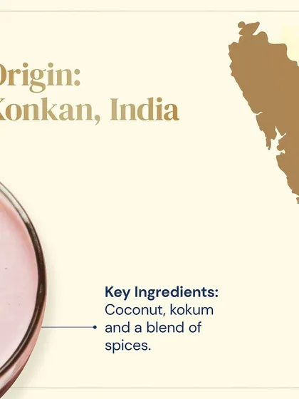 Originating from the Konkan coast, Sol Kadhi is a refreshing drink made from coconut, kokum, and a blend of spices. It's the perfect cooling accompaniment to a spicy meal.
