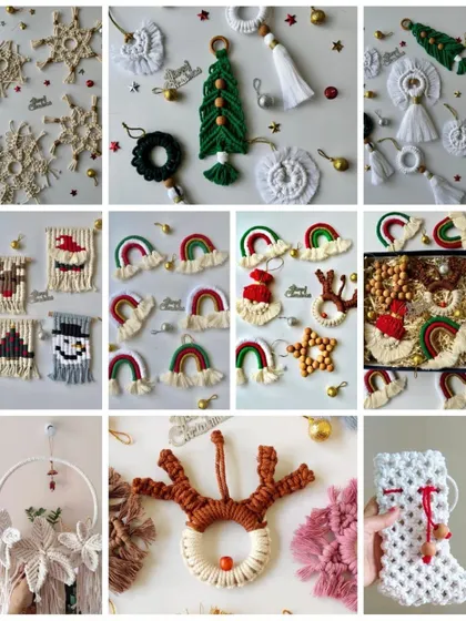A collage showcasing my entire Christmas collection in one frame. It includes everything from snowflakes and angels to stockings and festive rainbows.